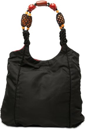 Prada Pre-owned Prada Tessuto Beaded Handle Hobo Ladies UIJFPURL9BU0W684