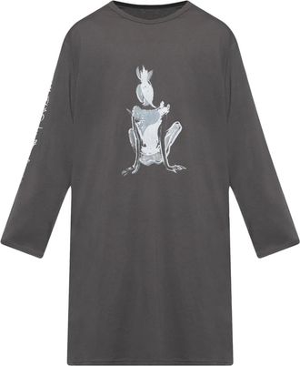 Yohji Yamamoto T-shirt met lange mouwen - Grijs