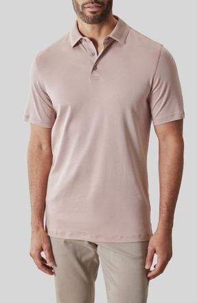 Robert Barakett Georgia Pima Cotton Polo in Powdery Coral at Nordstrom, Size X-Large