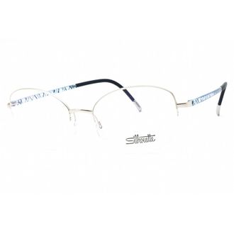 Silhouette Ladies Blue Oval Eyeglass Frames IllusionNylor456075