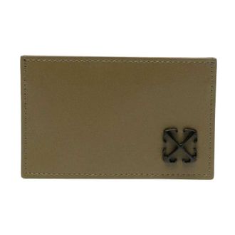 Off-white Jitney Leren Kaart Houder (Militair Groen)
