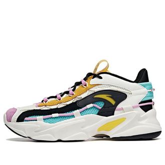 Anta (WMNS) ANTA Life Series Sneakers White Yellow Green 122028889-2