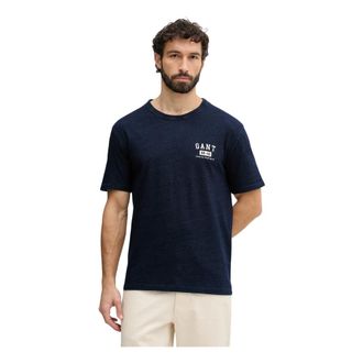 GANT T-shirt - Heren - T-shirts - Blauw - M - Katoen - Tops
