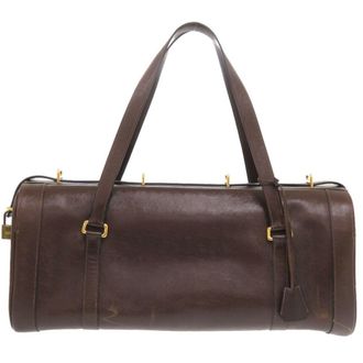 Herm&egrave;s Brown Leather Boston Bag (Pre-Owned)