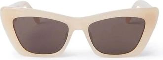 Palm Angels Sunglasses Peri058 1764 Fairfield White/Dark Grey Unisex