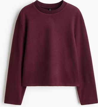 H&M Oversized Sweatshirt - Red
