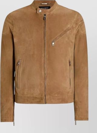 Dolce & Gabbana crew neck jacket long sleeves shoulder patch