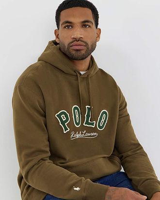 Polo Ralph Lauren Logo Hoodie - Brown