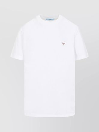 【PRADA】Cotton Tshirt 白T コットン Tシャツ 半袖 ロゴ white 23858063_53893524_600.jpg