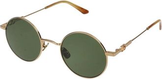 Valentino Green Rectangular Unisex Sunglasses VLS-173 B 48