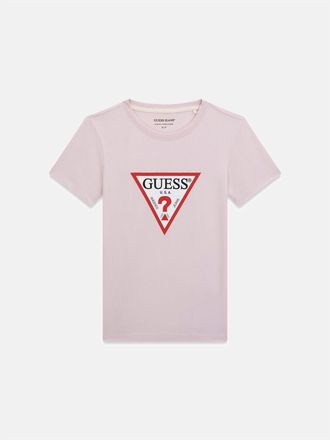 Guess Dames/dames Logo Katoenen T-shirt (Lila)
