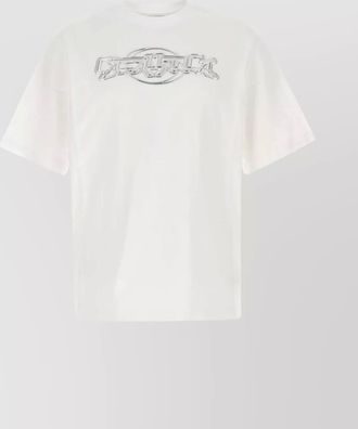 Casablanca organic cotton oversized logo-print t-shirt
