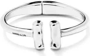 UNOde50 Rigid Sterling Silver-Plated Bracelet with Two Tubes at the Ends at Nordstrom, Size X-Large