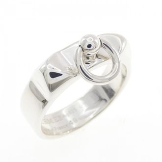 Herm&egrave;s Silver Silver 925 Band Ring (Pre-Owned)