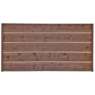 NATYAL Cabecero de madera tono oscuro con rafia natural para cama de 150cm