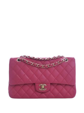 Chanel 2016-2017 Medium Classic Lambskin Double Flap shoulder bag - Roze