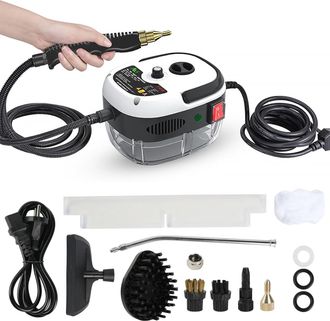OEM Limpiador A Vapor Port&aacute;til De Alta Presi&oacute;n De 2500 W Con Cabezal De Cepillo, Apto Para Cocinas, Ba&ntilde;os Y Autom&oacute;viles (blanco)