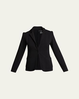 Majestic Filatures French Terry One-Button Blazer