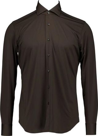 Xacus Overhemden, Heren, Bruin, S, Active Shirt