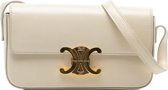 Celine Pre-owned Celine Shiny Calfskin Triomphe Claude Shoulder Bag Ladies LNFTP0P28K8FJP8B