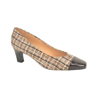 Peter Kaiser Stof Pump 5cm - Dames - Schoenen - Bruin - Maat: 37 EU