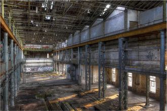 Schubiger M&ouml;bel Digitaldruck auf Acrylglas Werkshalle 2