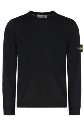Stone Island Virgin Wool Crew-Neck Sweater