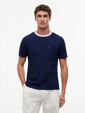 Tommy Hilfiger Mesh Collar Jersey T-Shirt