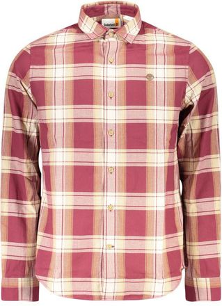 Timberland Mens Plaid Buttondown Shirt - Brown Cotton - Size X-Large