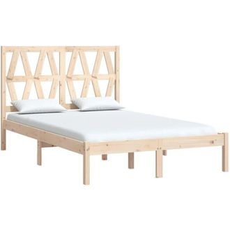 vidaXL 3103993 Bed Frame without Mattress Solid Wood 120x200 cm (810012+818610) vidaXL