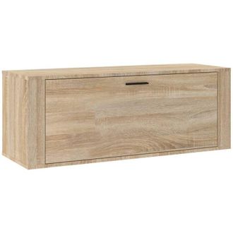 vidaXL Vidaxl - Wall Shoe Cabinet Sonoma Oak 100x35x38 cm Engineered Wood