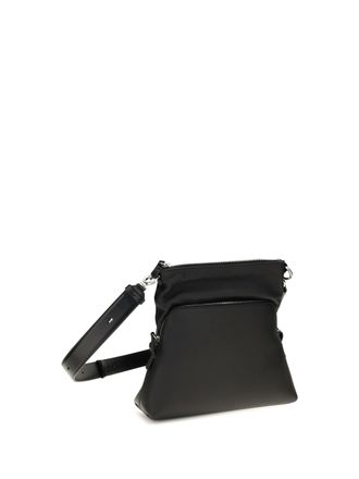 Maison Margiela Womens Crossbody Bag Soft 5ac Black Lambskin Leather Shoulder