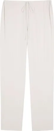 Tove Drawstring Crepe Trousers - Light Grey - 40 (UK12 / M)