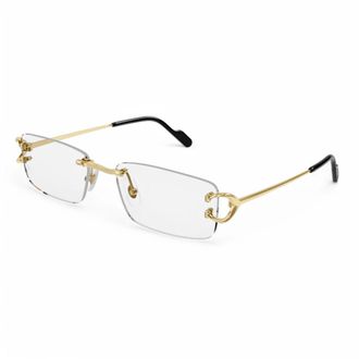 Cartier Brillen - Heren - Accessoires - Geel - Maat: 56 MM