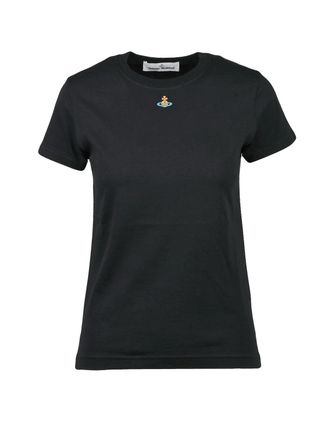 Vivienne Westwood Black Cotton Logo T-Shirt