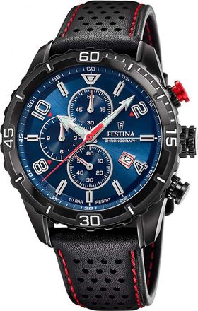 Festina F20519-2 Mens Timeless Chronograph Watch - Black - One Size