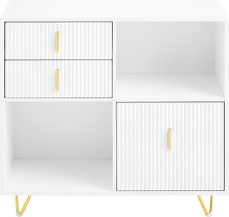 SoBuy Cajones con 2 compartimentos abiertos para oficina