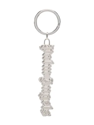 Palm Angels logo-plaque keyring - unisex - Metal - OS - Silver