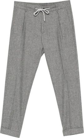 Eleventy Broeken, Heren, Grijs, W36, Katoen, Jogger Broek