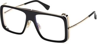 Max Mara Aviator Eyeglasses - Dames - Brillen - Zwart - 55 MM - Accessoires