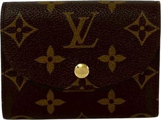 Louis Vuitton Brown Leather Pvc Wallet (Bi-Fold) (Pre-Owned)