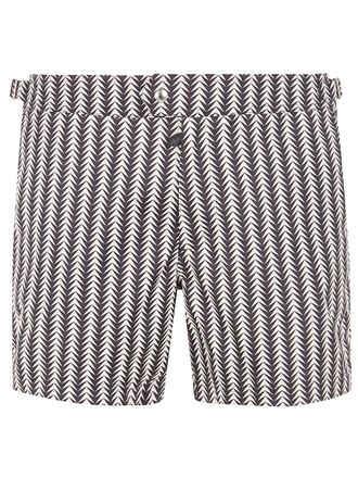 Tom Ford Geometric Print Micro Compact Popeline Wr Swim Shorts