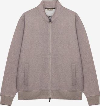 Maurizio Baldassari Kurzer Cardigan mit Stehkragen aus Baumwollmischung