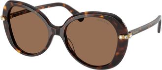 Swarovski Sunglasses, female, Brown, Size: 55 MM Sk6059 Cat-eye Sunglasses