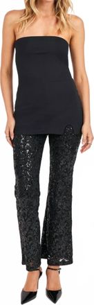 Sadie & Sage Womens Stardom Sequin Jumpsuit In Black