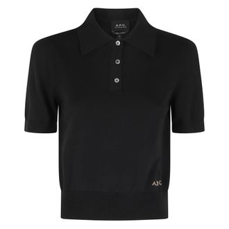 A.P.C. Round-neck Knitwear, female, Black, Size: M Round-neck Knitwear