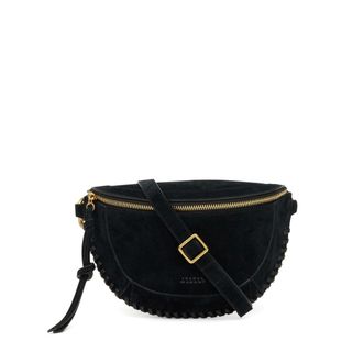 Isabel Marant Black Suede Bum Bag with Adjustable Strap - female - Isabel Marant - Cross Body Bags - Black - ONE SIZE - Bags