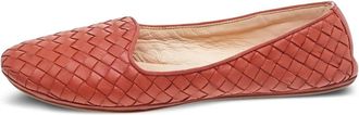 Bottega Veneta Intrecciato ballet flats - women - Leather/Leather/Leather - 37 - Orange