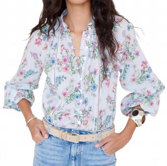 Banjanan Tara Long Sleeve Button Front Shirt In Imperial