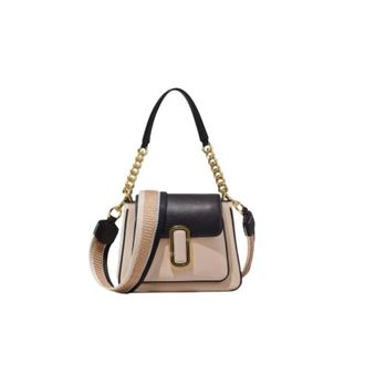 Marc Jacobs Shoulder Bags, female, Beige, Size: ONE SIZE Colorblock J Marc Chain Mini Satchel